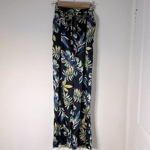 NWT Zara wide leg print pants size small with belt